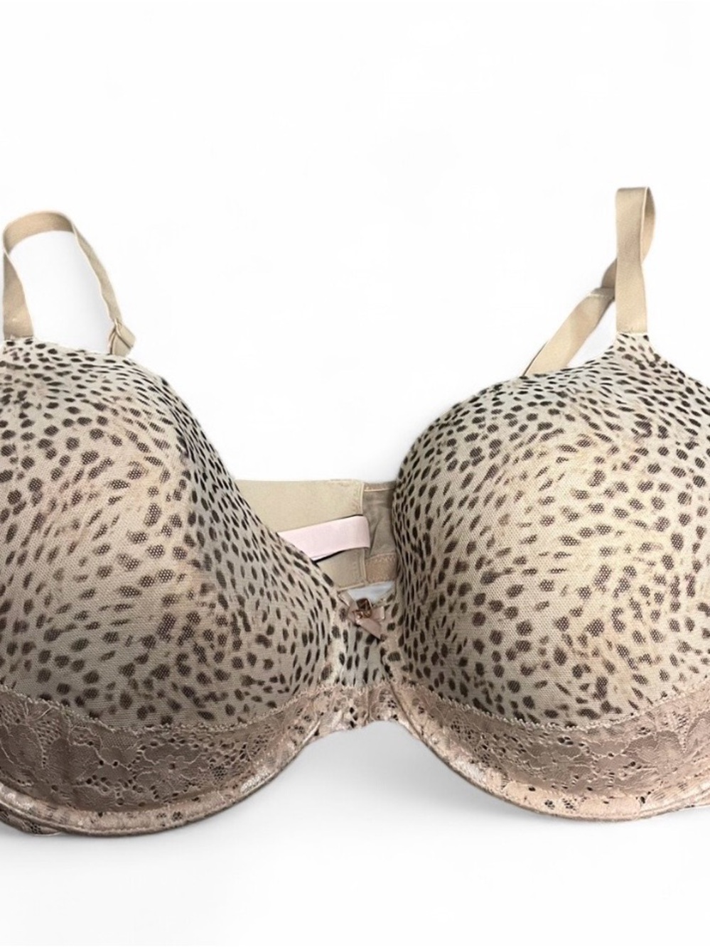 Victoria's Secret Leopard Print Push up Bra Size 42DD Sexy Lingerie